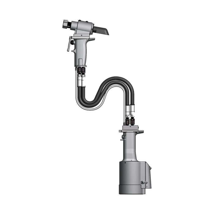 כלי סמרור פנאומטי-הידראולי Gage Bilt GB731 במבט מוצר על רקע לבן - Gage Bilt GB731 pneudraulic rivet tool product view on a white background
