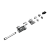מבט מפורק מספר 2 על רכיבי ראש הסמרור Gage Bilt NAS08-204D-30OS - Exploded component view 2 of Gage Bilt NAS08-204D-30OS nose assembly