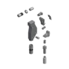 מבט מפורק מספר 2 על רכיבי ראש הסמרור Gage Bilt 456UBR-83-54RA - Exploded component view 2 of Gage Bilt 456UBR-83-54RA nose assembly