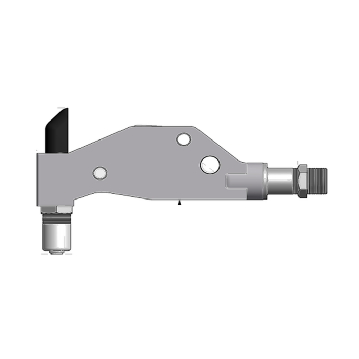 תצוגת מוצר נקייה של ראש סמרור Gage Bilt 456MAX-715B-54RA על רקע לבן - Clean product view of Gage Bilt 456MAX-715B-54RA nose assembly on a white background