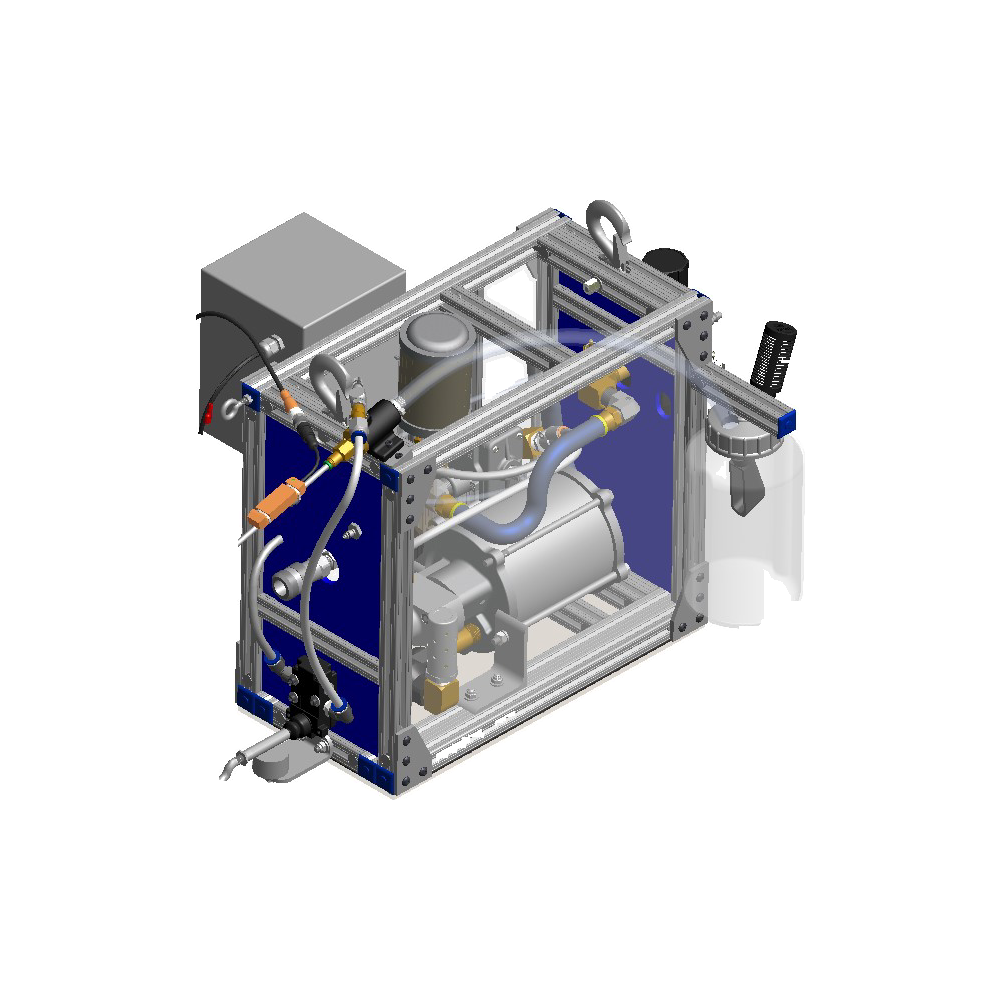 מבט נוסף על יחידת כוח הידראולית Gage Bilt GB808HVB-100 - Additional view of the Gage Bilt GB808HVB-100 hydraulic power unit
