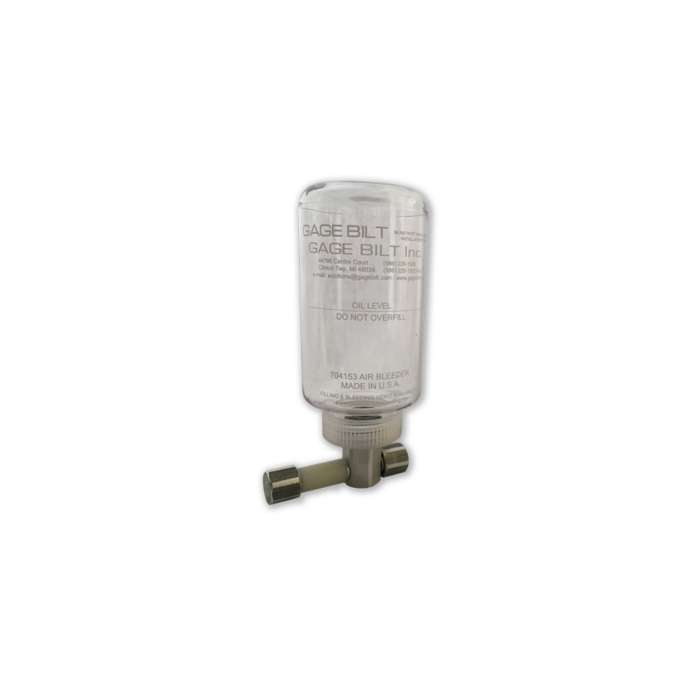 מכלול ניקוז אוויר Gage Bilt AIR BLEEDER ASSEMBLY בתצוגת מוצר על רקע לבן - Gage Bilt AIR BLEEDER ASSEMBLY air bleeder assembly shown on a white background