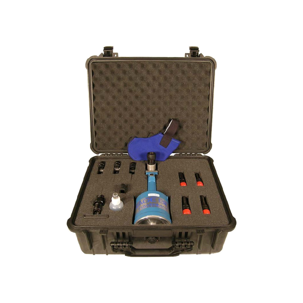 ערכת הסמרור Gage Bilt GB731BBLB-08 עם הכלי והאביזרים הכלולים - Gage Bilt GB731BBLB-08 riveting kit with the included tool and accessories