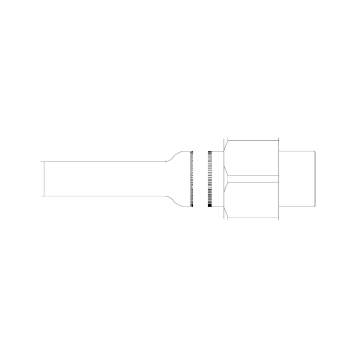 תצוגת מוצר נקייה של ראש סמרור Gage Bilt SMLS-352B-25 על רקע לבן - Clean product view of Gage Bilt SMLS-352B-25 nose assembly on a white background