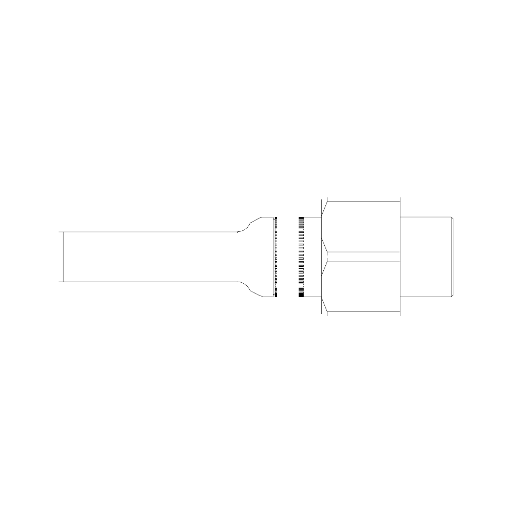 תצוגת מוצר נקייה של ראש סמרור Gage Bilt SMLS-352B-25 על רקע לבן - Clean product view of Gage Bilt SMLS-352B-25 nose assembly on a white background
