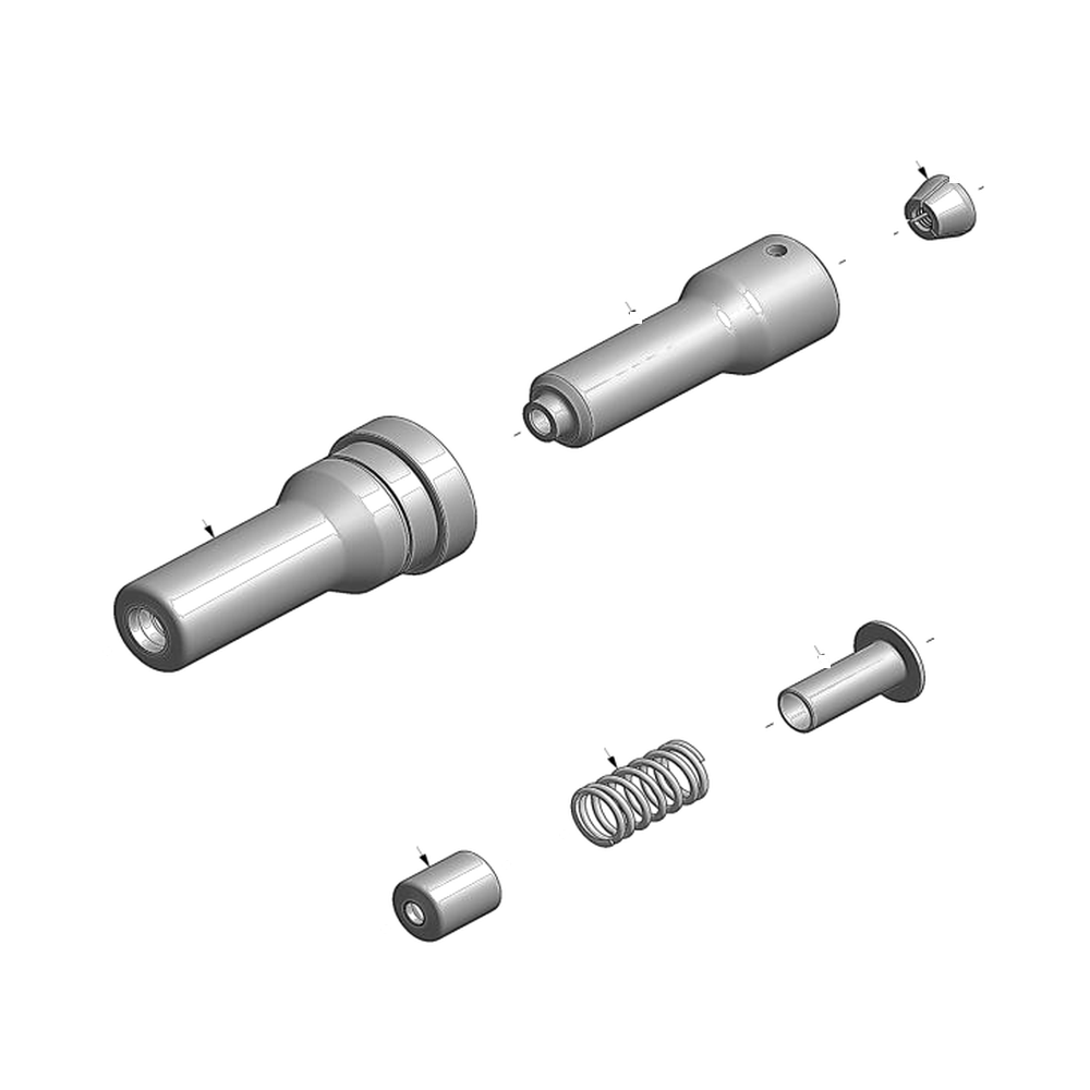 מבט מפורק מספר 3 על רכיבי ראש הסמרור Gage Bilt BOM12-2620PT-31 - Exploded component view 3 of Gage Bilt BOM12-2620PT-31 nose assembly