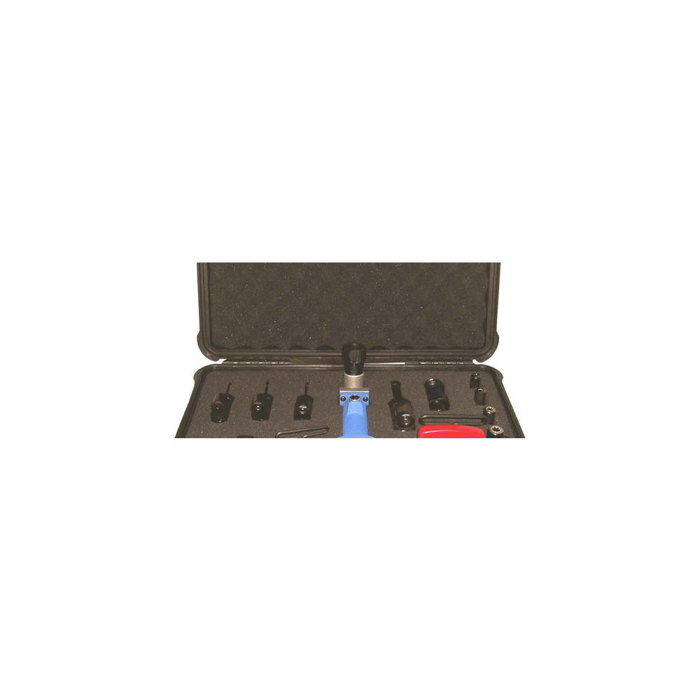 ערכת הסמרור Gage Bilt GB745LGPK-1 עם הכלי והאביזרים הכלולים - Gage Bilt GB745LGPK-1 riveting kit with the included tool and accessories