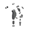 מבט מפורק מספר 2 על רכיבי ראש הסמרור Gage Bilt 45N-704-54RA - Exploded component view 2 of Gage Bilt 45N-704-54RA nose assembly