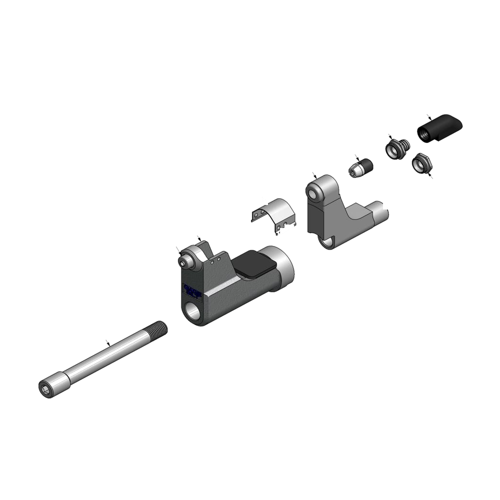 מבט מפורק מספר 2 על רכיבי ראש הסמרור Gage Bilt ASP06-206H-37OS - Exploded component view 2 of Gage Bilt ASP06-206H-37OS nose assembly