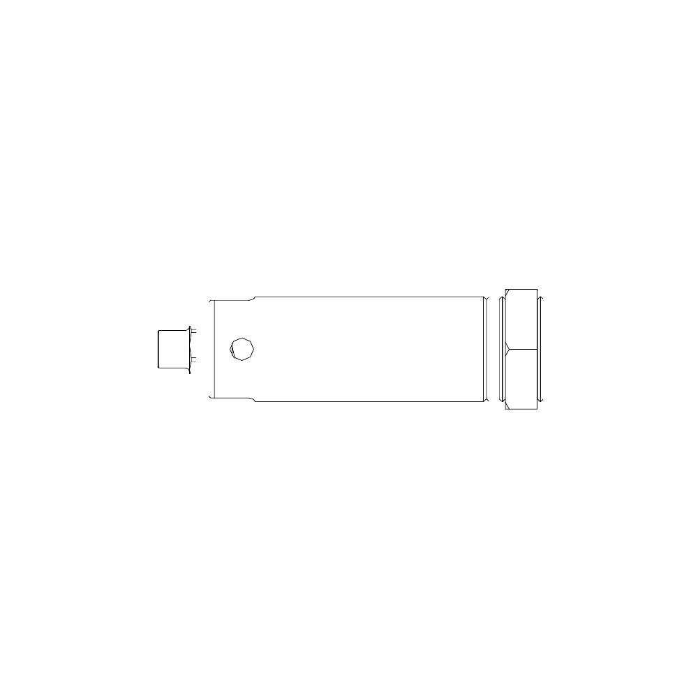 תצוגת מוצר נקייה של ראש סמרור Gage Bilt 5SS-6SS-743-24 על רקע לבן - Clean product view of Gage Bilt 5SS-6SS-743-24 nose assembly on a white background
