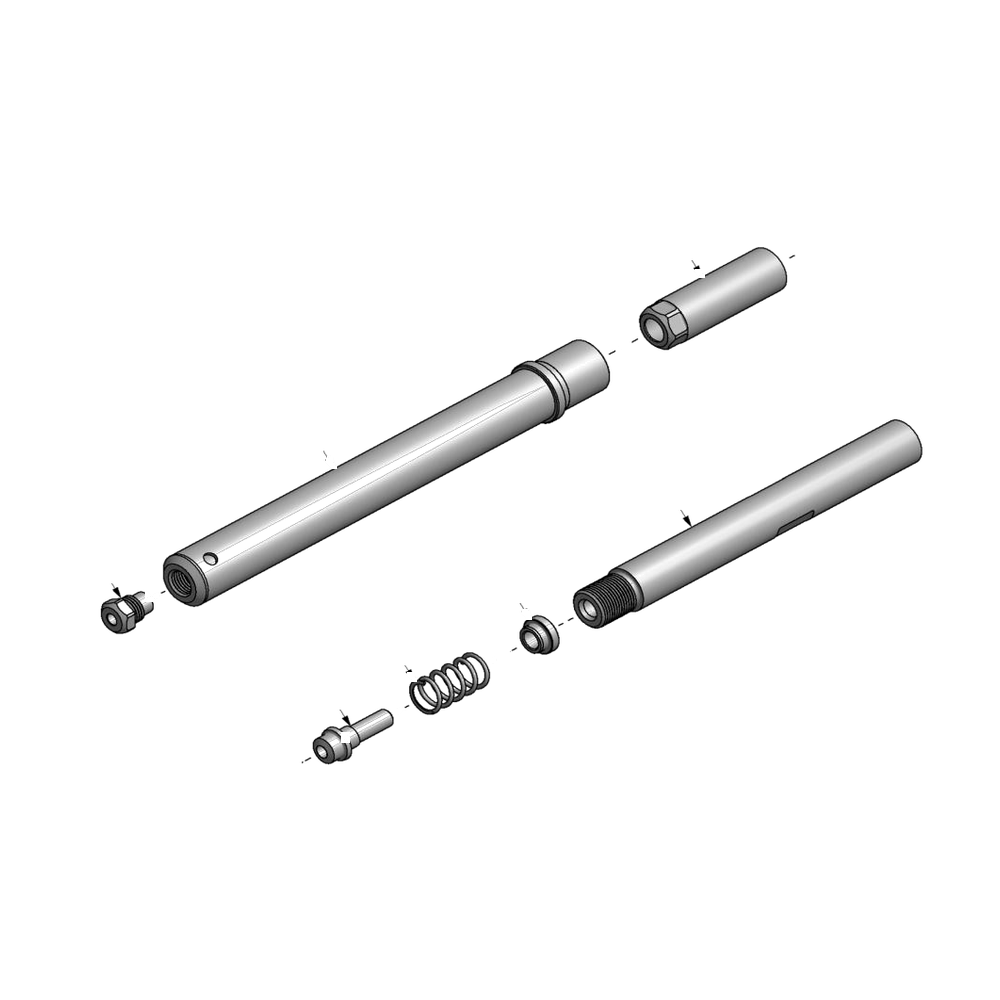 מבט מפורק מספר 2 על רכיבי ראש הסמרור Gage Bilt 8CN-713-61 - Exploded component view 2 of Gage Bilt 8CN-713-61 nose assembly