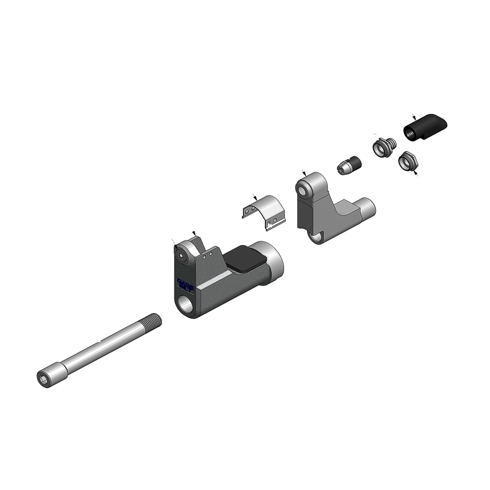 מבט מפורק מספר 2 על רכיבי ראש הסמרור Gage Bilt UAB05-206H-37OS - Exploded component view 2 of Gage Bilt UAB05-206H-37OS nose assembly