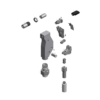 מבט מפורק מספר 2 על רכיבי ראש הסמרור Gage Bilt GS8-751C-54RA - Exploded component view 2 of Gage Bilt GS8-751C-54RA nose assembly