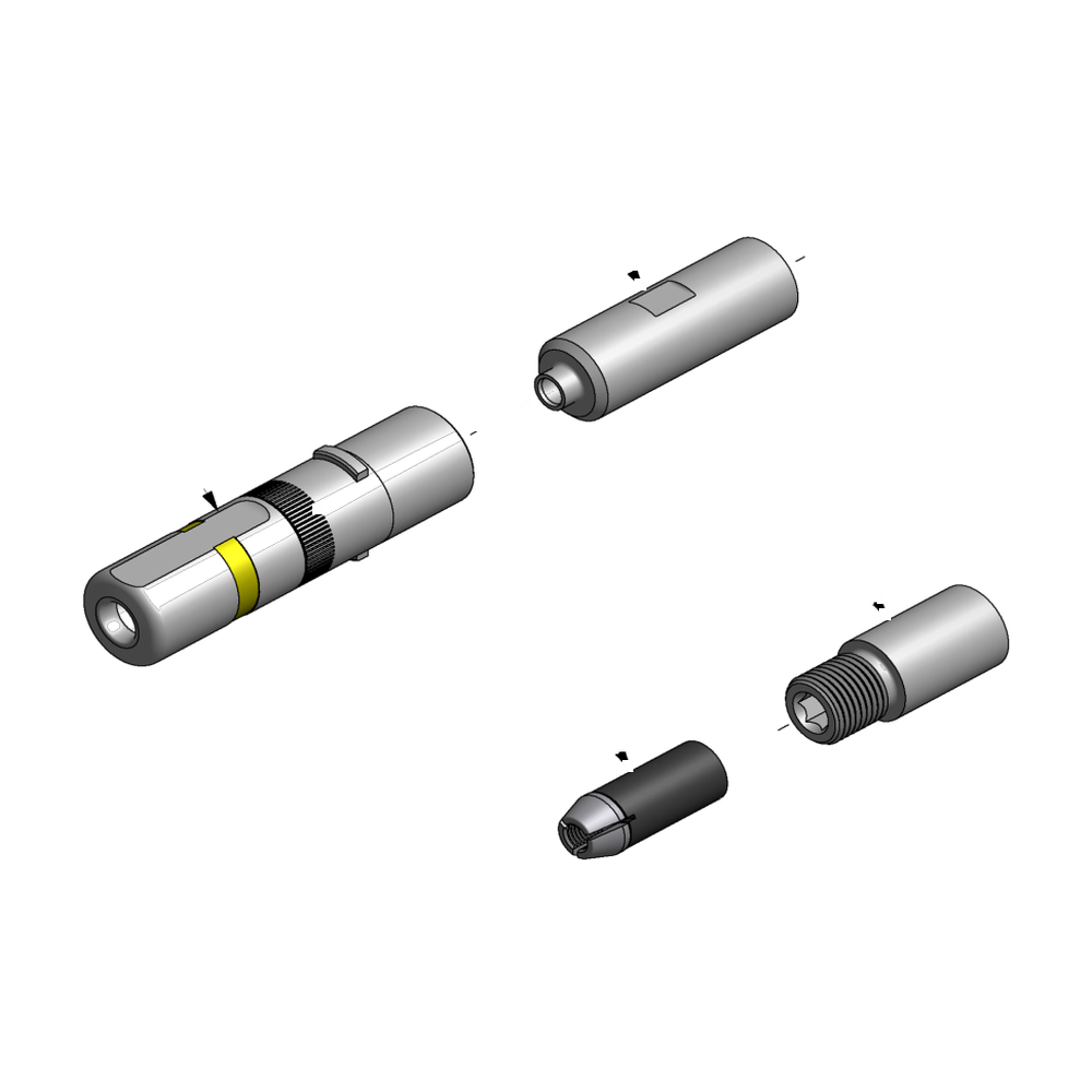 מבט מפורק מספר 2 על רכיבי ראש הסמרור Gage Bilt LGP07-731-20 - Exploded component view 2 of Gage Bilt LGP07-731-20 nose assembly