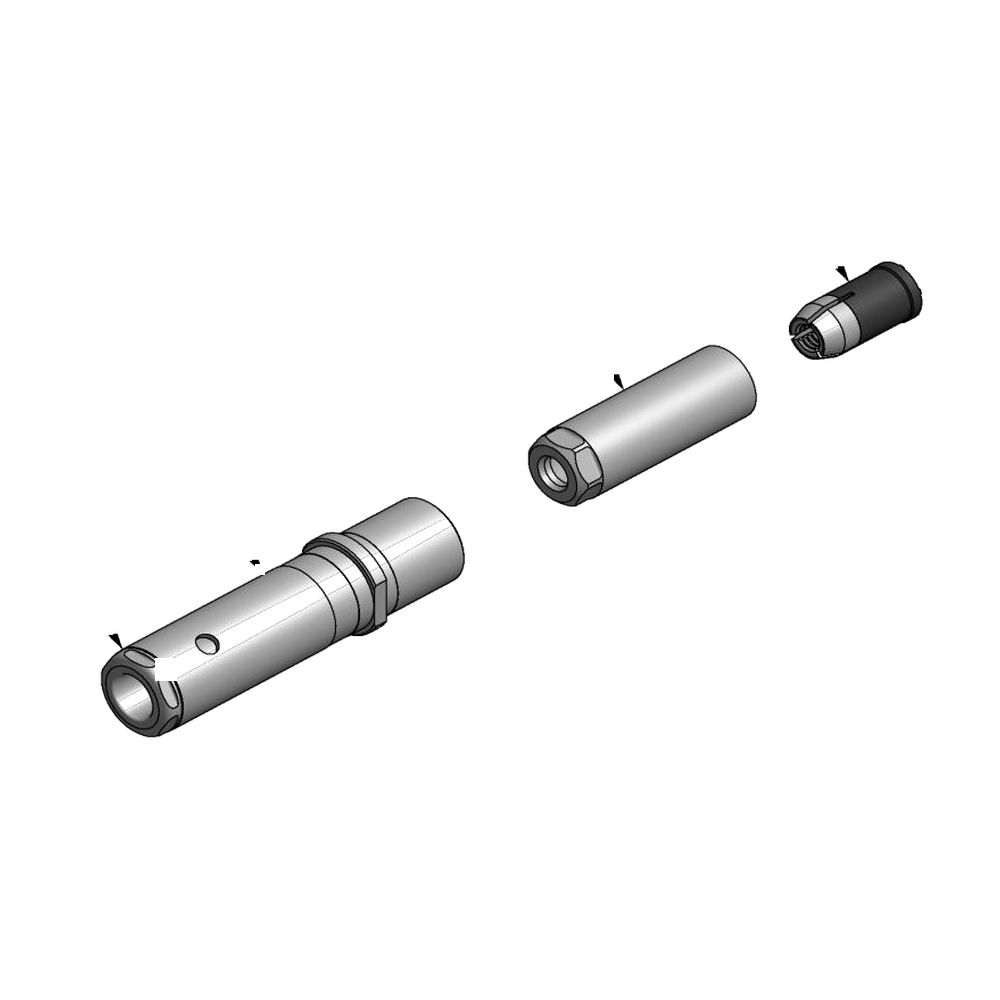 מבט מפורק מספר 2 על רכיבי ראש הסמרור Gage Bilt LB08-722-20L - Exploded component view 2 of Gage Bilt LB08-722-20L nose assembly