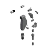 מבט מפורק מספר 2 על רכיבי ראש הסמרור Gage Bilt 4N-715-54RA - Exploded component view 2 of Gage Bilt 4N-715-54RA nose assembly