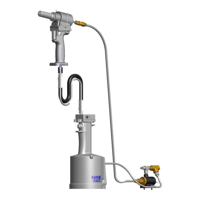 כלי סמרור למערכת מפוצלת Gage Bilt GB743SHVT במבט מוצר על רקע לבן - Gage Bilt GB743SHVT split-system rivet tool product view on a white background