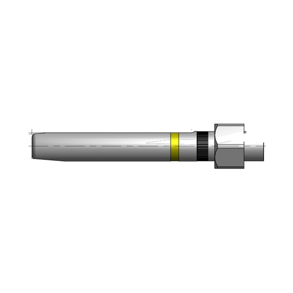 תצוגת מוצר נקייה של ראש סמרור Gage Bilt LGP08-2480-45CN על רקע לבן - Clean product view of Gage Bilt LGP08-2480-45CN nose assembly on a white background