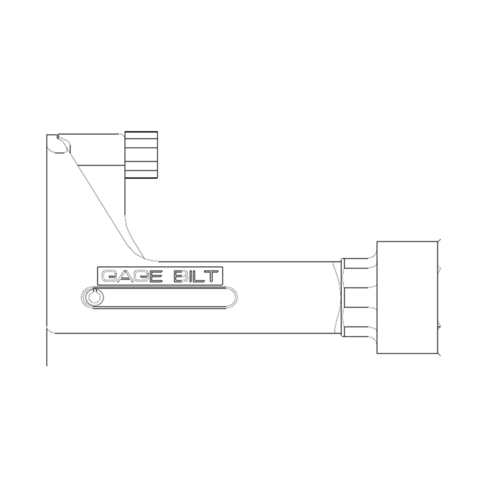 תצוגת מוצר נקייה של ראש סמרור Gage Bilt SB-752A-43OS על רקע לבן - Clean product view of Gage Bilt SB-752A-43OS nose assembly on a white background