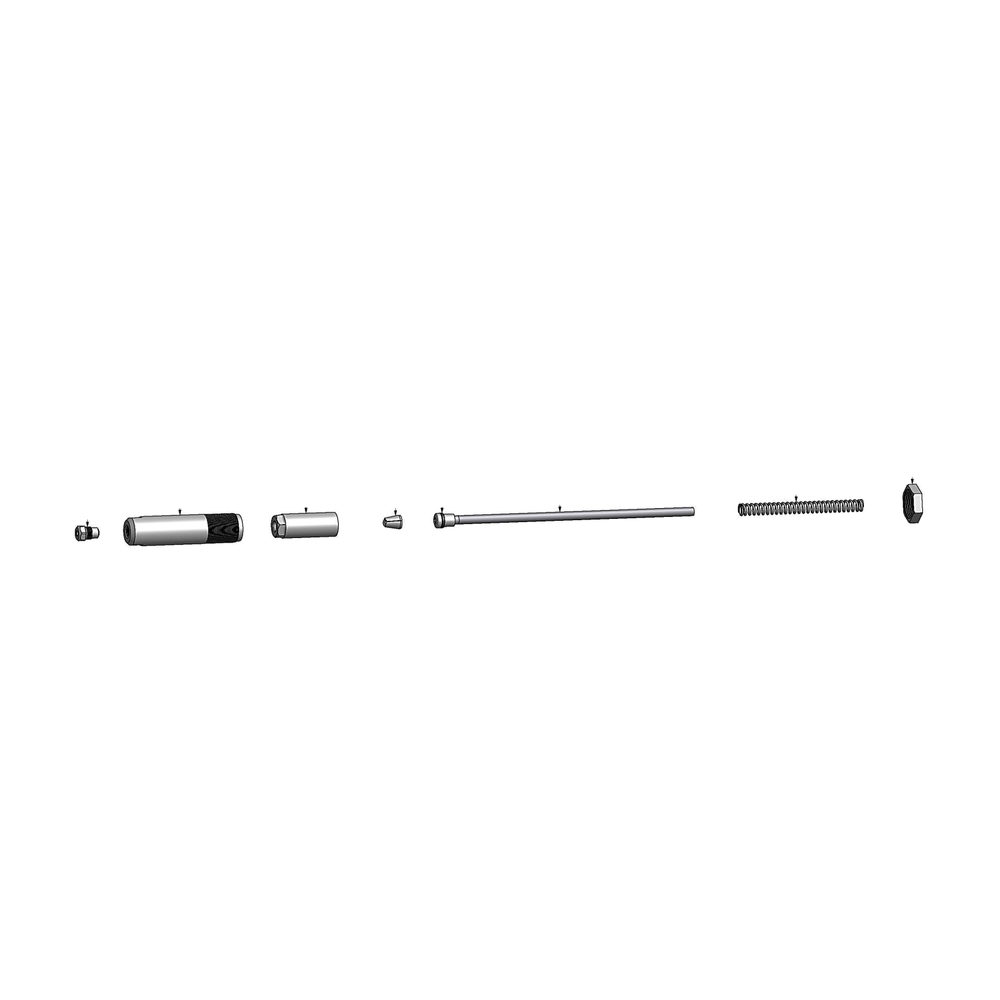 מבט מפורק מספר 2 על רכיבי ראש הסמרור Gage Bilt 8T-743-24V - Exploded component view 2 of Gage Bilt 8T-743-24V nose assembly