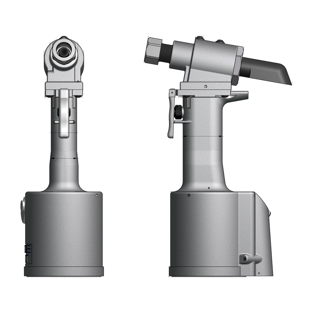 מבט נוסף על כלי סמרור פנאומטי-הידראולי Gage Bilt GB730 - Additional view of the Gage Bilt GB730 pneudraulic rivet tool