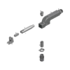 מבט מפורק מספר 2 על רכיבי ראש הסמרור Gage Bilt UBR-715B-44RA - Exploded component view 2 of Gage Bilt UBR-715B-44RA nose assembly