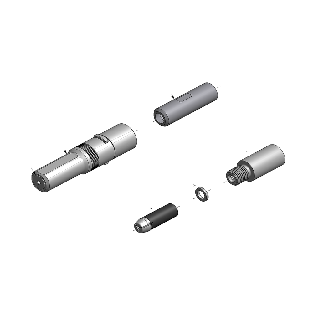 מבט מפורק מספר 2 על רכיבי ראש הסמרור Gage Bilt UBR04-752C-20 - Exploded component view 2 of Gage Bilt UBR04-752C-20 nose assembly