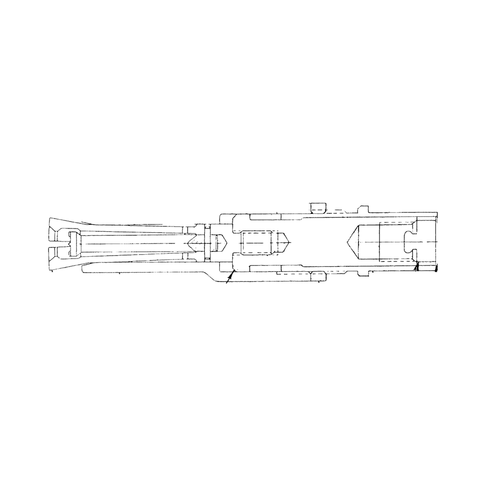 תצוגת מוצר נקייה של ראש סמרור Gage Bilt KS10-4800-46 על רקע לבן - Clean product view of Gage Bilt KS10-4800-46 nose assembly on a white background