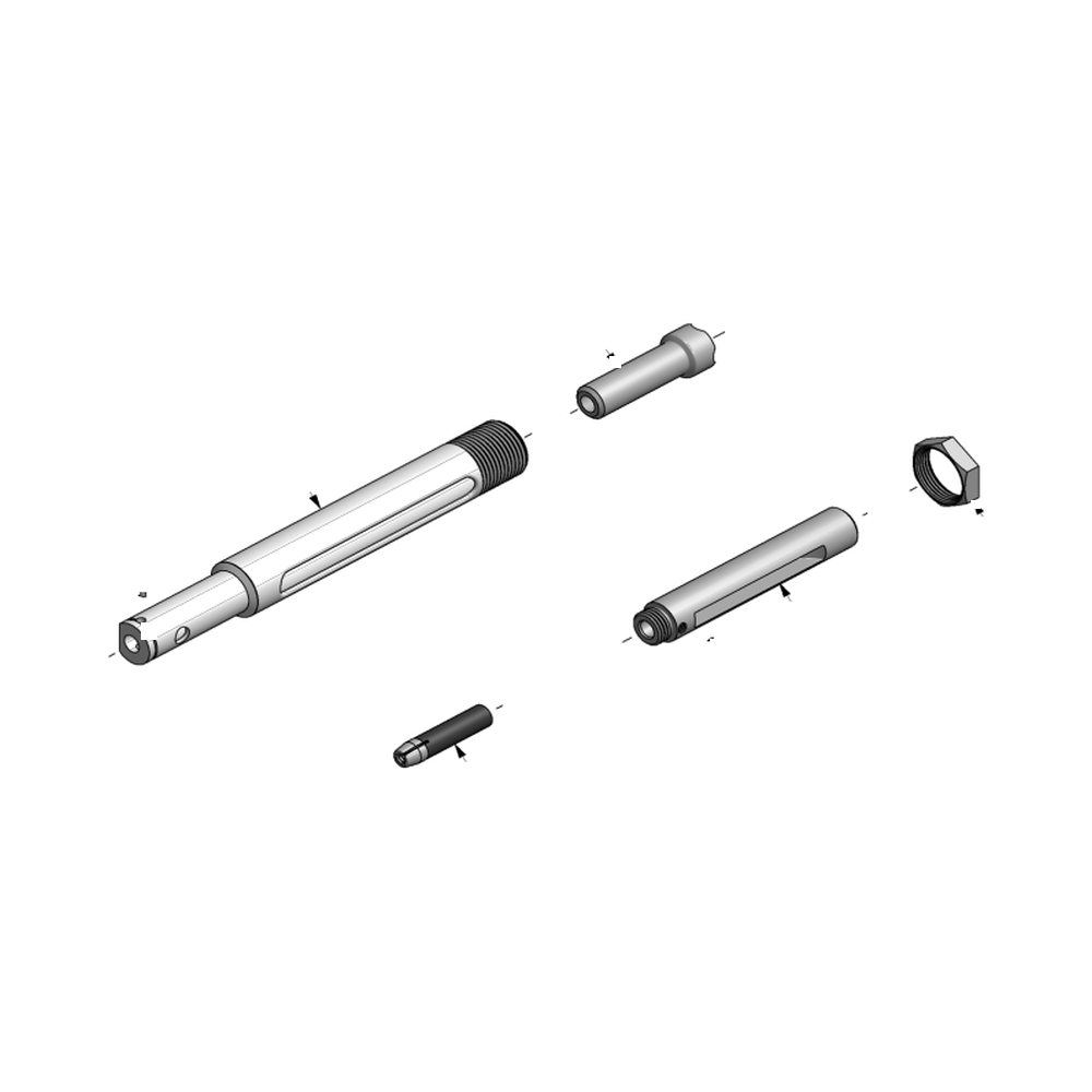 מבט מפורק מספר 2 על רכיבי ראש הסמרור Gage Bilt 4C-51-46 - Exploded component view 2 of Gage Bilt 4C-51-46 nose assembly