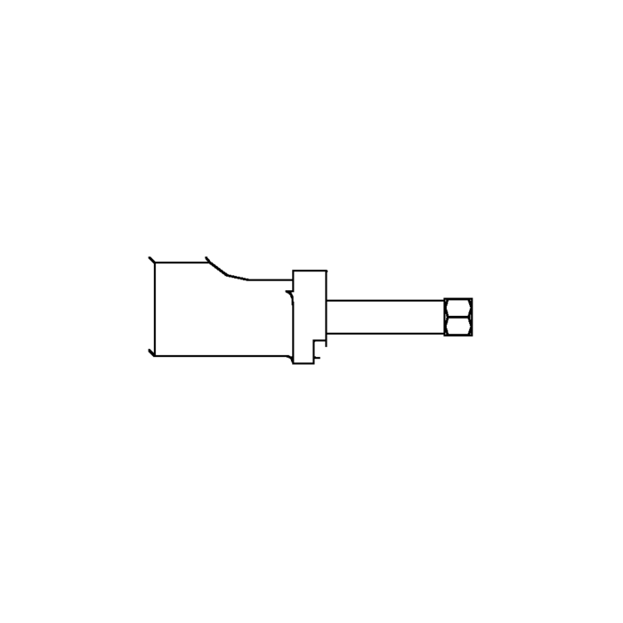 תצוגת מוצר נקייה של ראש סמרור Gage Bilt MBC204B27OS על רקע לבן - Clean product view of Gage Bilt MBC204B27OS nose assembly on a white background
