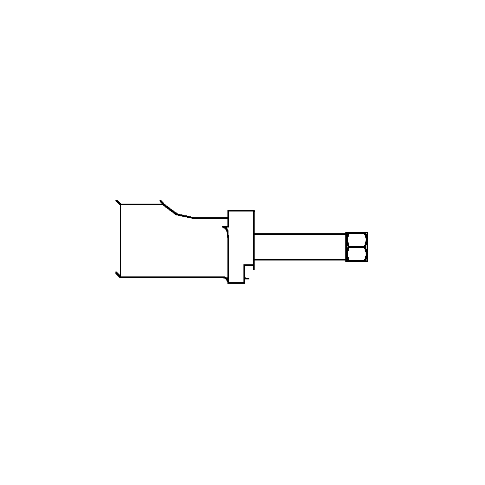 תצוגת מוצר נקייה של ראש סמרור Gage Bilt MBC204B27OS על רקע לבן - Clean product view of Gage Bilt MBC204B27OS nose assembly on a white background