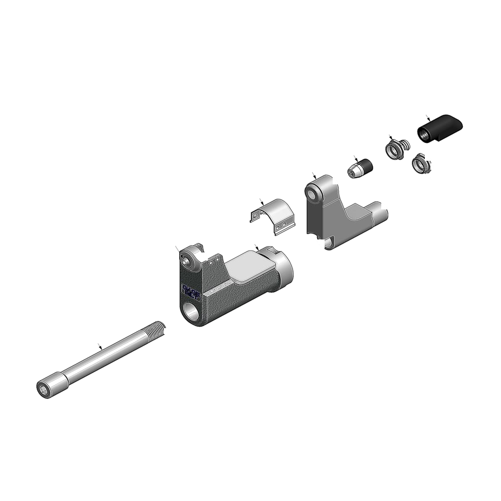 מבט מפורק מספר 2 על רכיבי ראש הסמרור Gage Bilt SB04-206H-37OS - Exploded component view 2 of Gage Bilt SB04-206H-37OS nose assembly