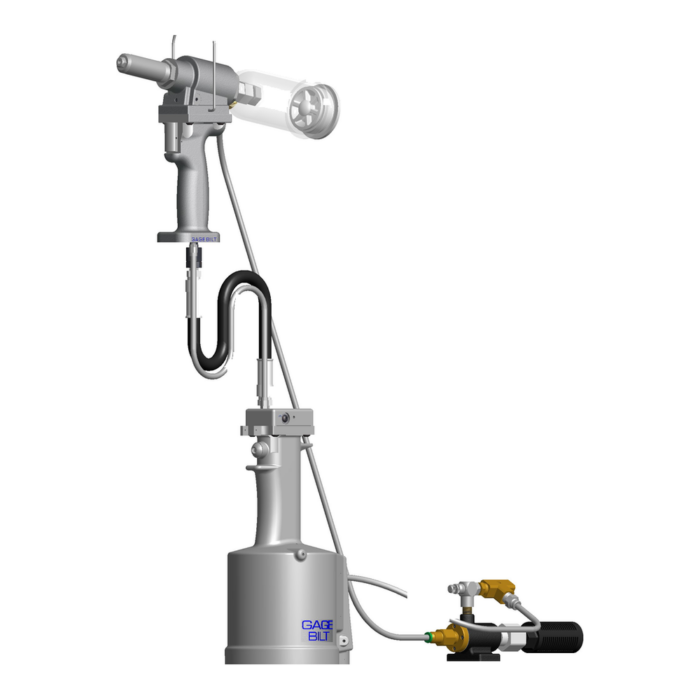 כלי סמרור למערכת מפוצלת Gage Bilt GB743SHV במבט מוצר על רקע לבן - Gage Bilt GB743SHV split-system rivet tool product view on a white background