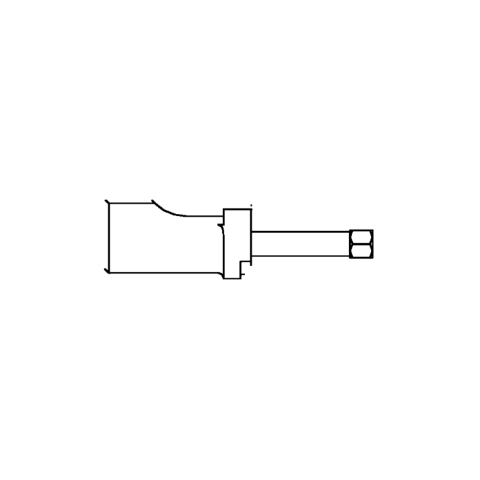 תצוגת מוצר נקייה של ראש סמרור Gage Bilt ASP-204C-27OS על רקע לבן - Clean product view of Gage Bilt ASP-204C-27OS nose assembly on a white background