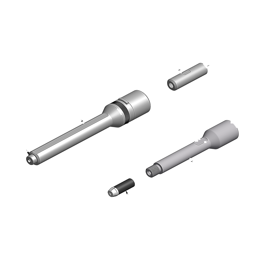 מבט מפורק מספר 2 על רכיבי ראש הסמרור Gage Bilt ASP06-745B-48 - Exploded component view 2 of Gage Bilt ASP06-745B-48 nose assembly