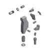 מבט מפורק מספר 2 על רכיבי ראש הסמרור Gage Bilt 6C-704-54RA - Exploded component view 2 of Gage Bilt 6C-704-54RA nose assembly