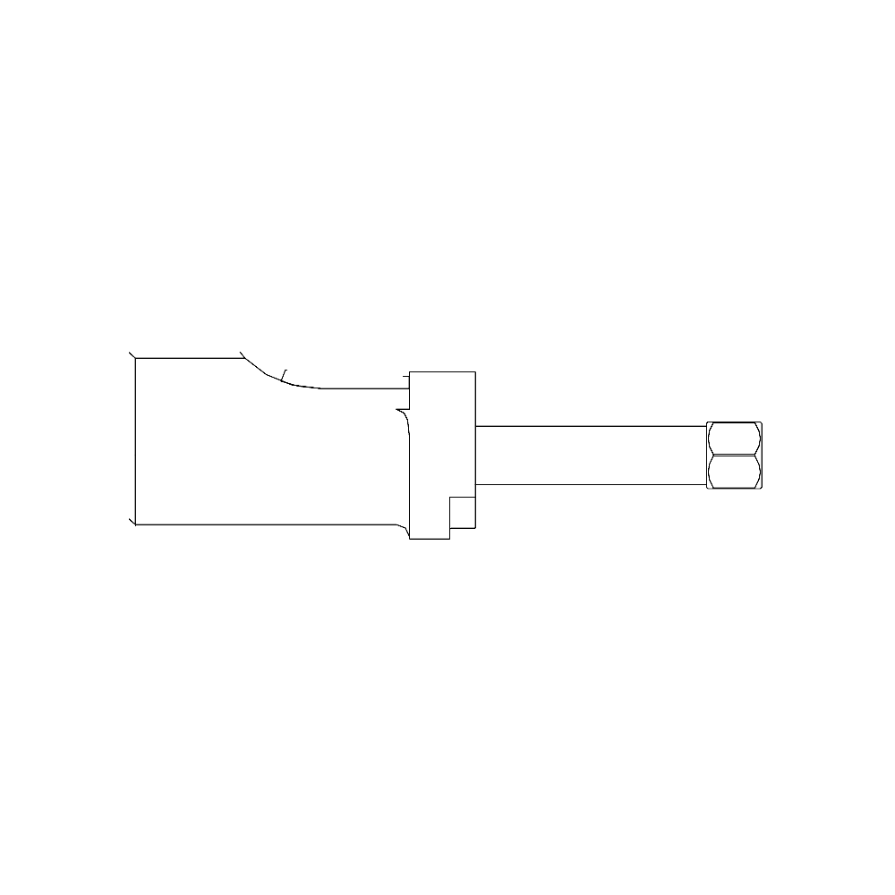 תצוגת מוצר נקייה של ראש סמרור Gage Bilt MGP-204C-25OS על רקע לבן - Clean product view of Gage Bilt MGP-204C-25OS nose assembly on a white background