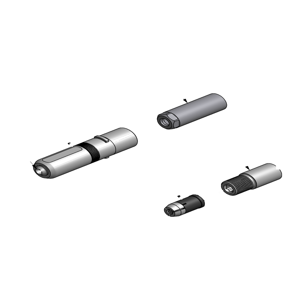 מבט מפורק מספר 2 על רכיבי ראש הסמרור Gage Bilt SB08-713-20 - Exploded component view 2 of Gage Bilt SB08-713-20 nose assembly