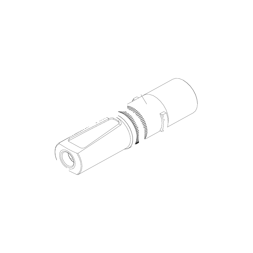 תצוגת מוצר נקייה של ראש סמרור Gage Bilt NAS-352A-20MDCN על רקע לבן - Clean product view of Gage Bilt NAS-352A-20MDCN nose assembly on a white background
