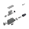 מבט מפורק מספר 2 על רכיבי ראש הסמרור Gage Bilt 4C-640A-50 - Exploded component view 2 of Gage Bilt 4C-640A-50 nose assembly