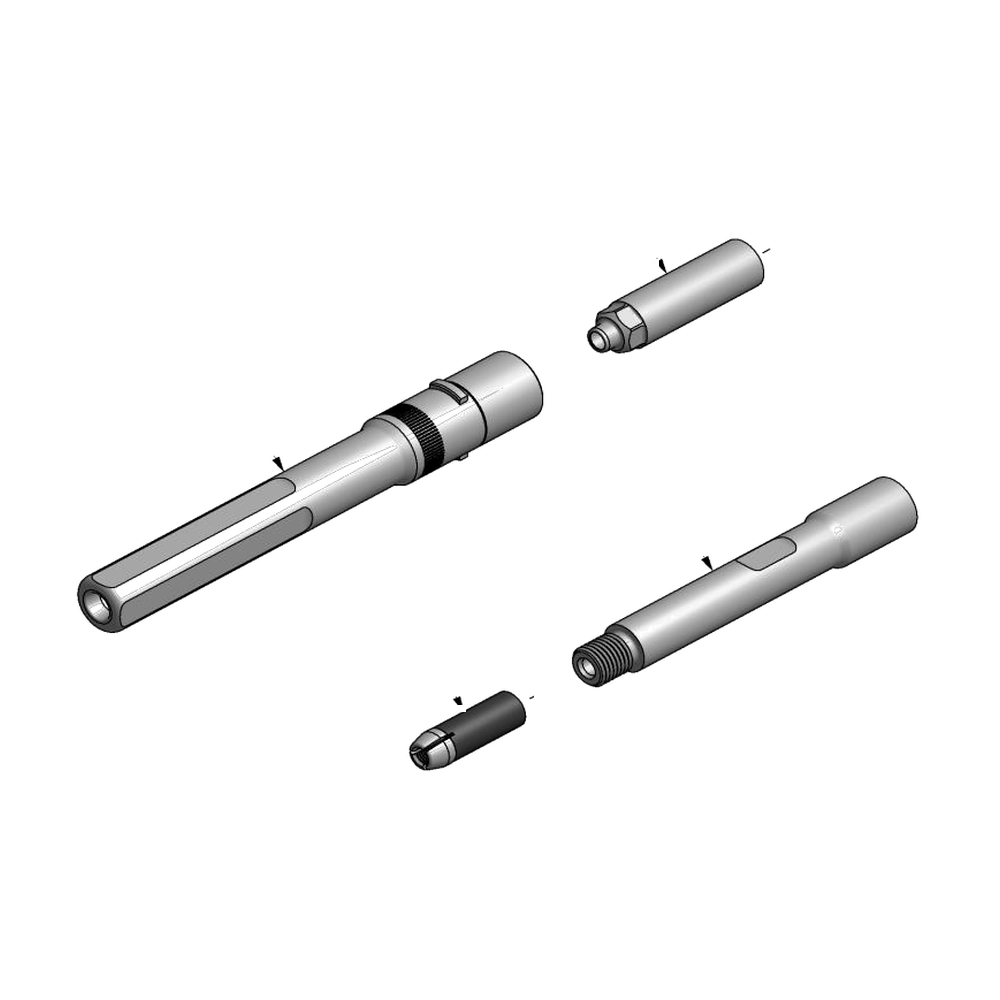 מבט מפורק מספר 2 על רכיבי ראש הסמרור Gage Bilt NAS06-2480-45SF - Exploded component view 2 of Gage Bilt NAS06-2480-45SF nose assembly