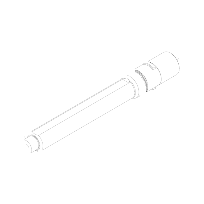 תצוגת מוצר נקייה של ראש סמרור Gage Bilt GS-752B-45 על רקע לבן - Clean product view of Gage Bilt GS-752B-45 nose assembly on a white background