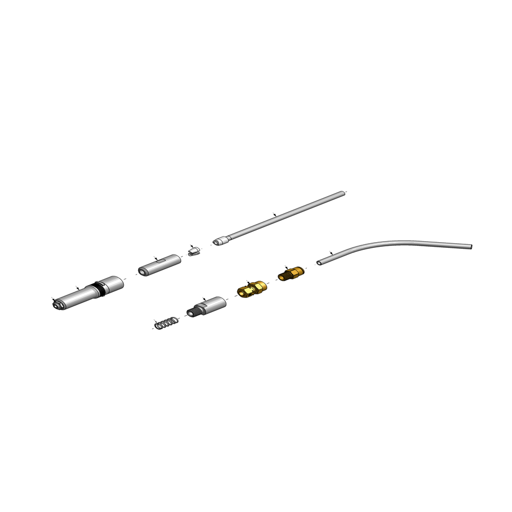 מבט מפורק מספר 2 על רכיבי ראש הסמרור Gage Bilt 06MAX-752-23VT - Exploded component view 2 of Gage Bilt 06MAX-752-23VT nose assembly