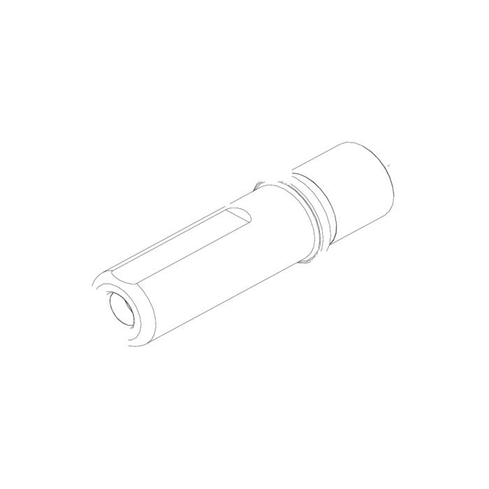 תצוגת מוצר נקייה של ראש סמרור Gage Bilt BOM08-713-20 על רקע לבן - Clean product view of Gage Bilt BOM08-713-20 nose assembly on a white background