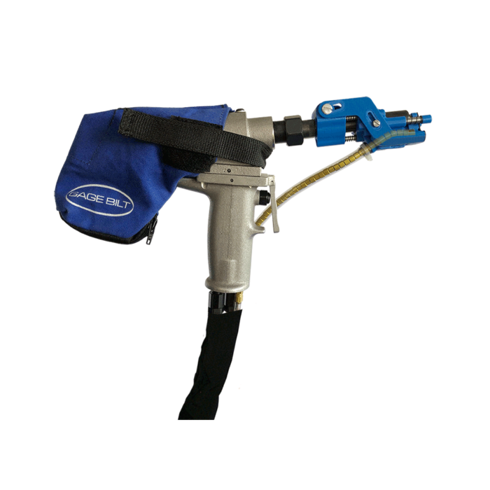 תצורת ראש סמרור ישרה התואמת לכלי Gage Bilt STRAIGHT FEED-N-SWAGE - Straight nose-assembly configuration compatible with Gage Bilt STRAIGHT FEED-N-SWAGE