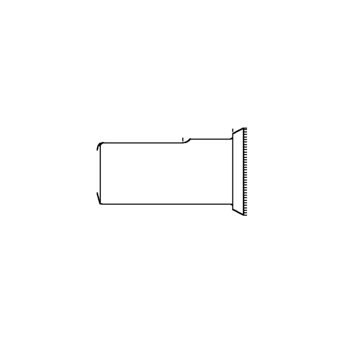 תצוגת מוצר נקייה של ראש סמרור Gage Bilt 20-7500-41 על רקע לבן - Clean product view of Gage Bilt 20-7500-41 nose assembly on a white background