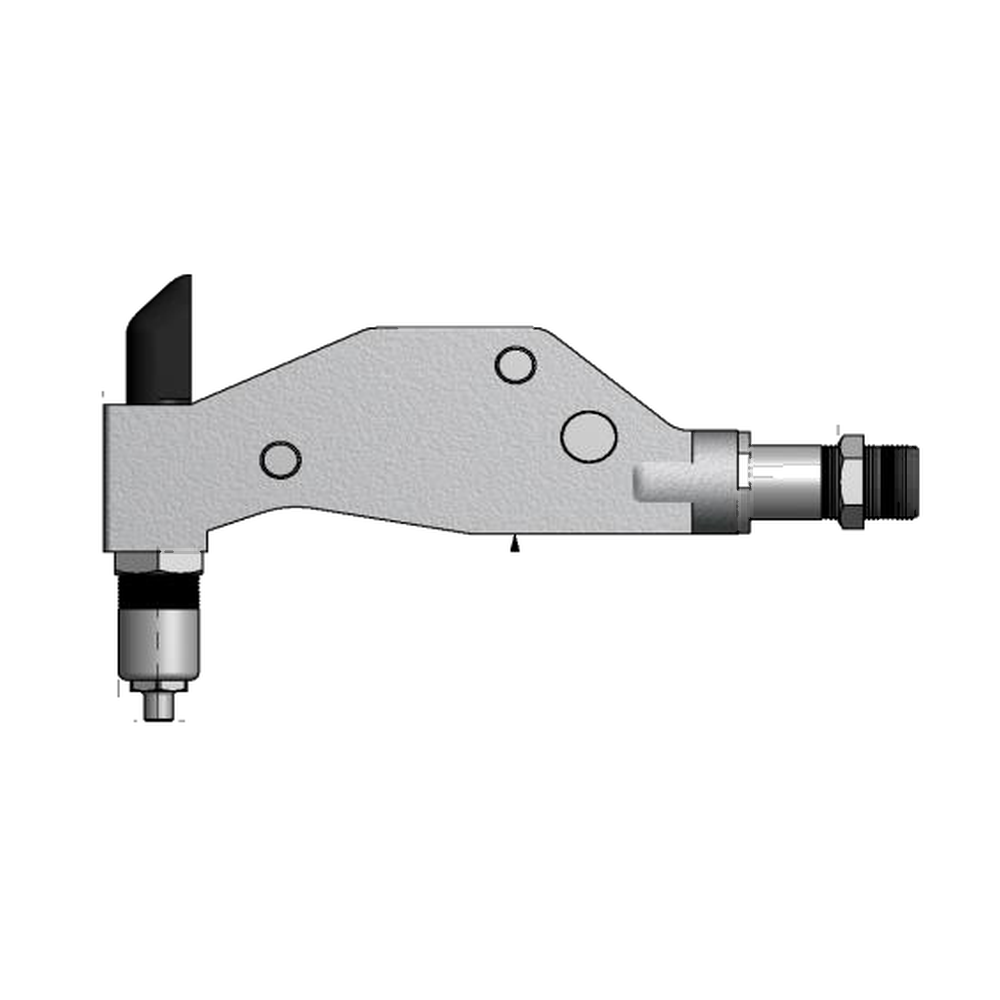 תצוגת מוצר נקייה של ראש סמרור Gage Bilt 4N-715-54RA על רקע לבן - Clean product view of Gage Bilt 4N-715-54RA nose assembly on a white background