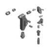 מבט מפורק מספר 2 על רכיבי ראש הסמרור Gage Bilt SMLS08-713-58S - Exploded component view 2 of Gage Bilt SMLS08-713-58S nose assembly