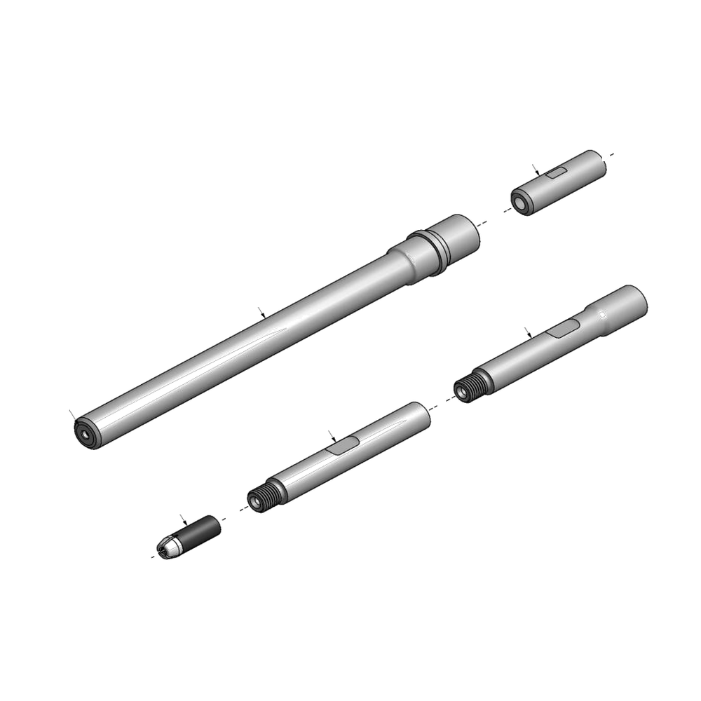 מבט מפורק מספר 2 על רכיבי ראש הסמרור Gage Bilt UBB06-752B-80 - Exploded component view 2 of Gage Bilt UBB06-752B-80 nose assembly