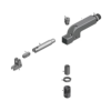 מבט מפורק מספר 2 על רכיבי ראש הסמרור Gage Bilt UBB05-715-44RA - Exploded component view 2 of Gage Bilt UBB05-715-44RA nose assembly